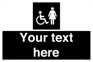 Custom information: black panel disabled and female